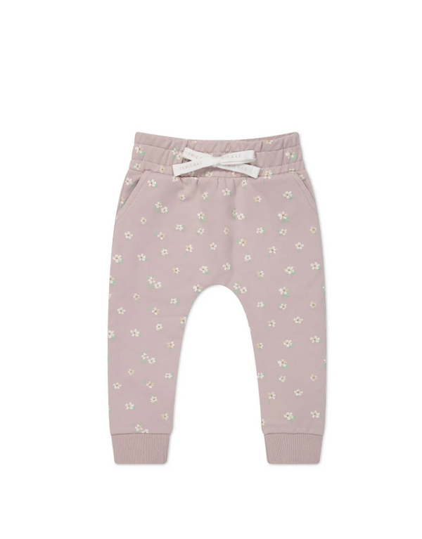 Jamie Kay Organic Cotton Morgan Track Pant- Simple Flowers Lilac