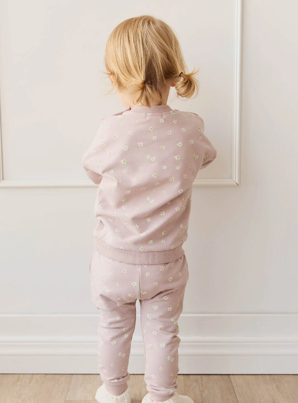 Jamie Kay Organic Cotton Morgan Track Pant- Simple Flowers Lilac