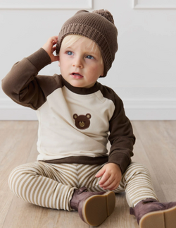 Jamie Kay Organic Cotton Tao Sweatshirt- Cloud Bobbie Bear