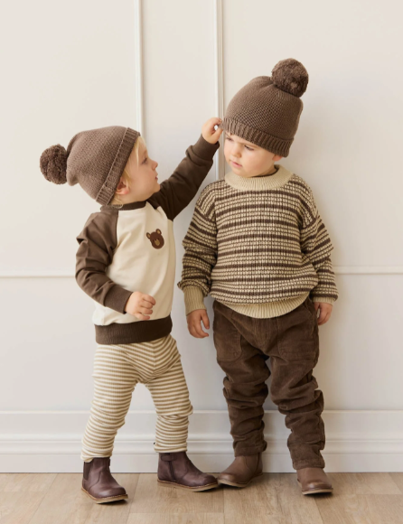 Jamie Kay Organic Cotton Tao Sweatshirt- Cloud Bobbie Bear