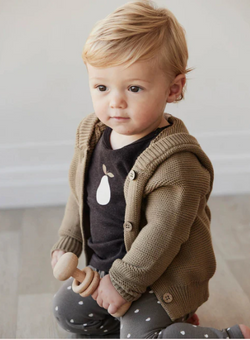 Jamie Kay Pima Cotton Arnold Long Sleeve Top - Dark Chocolate