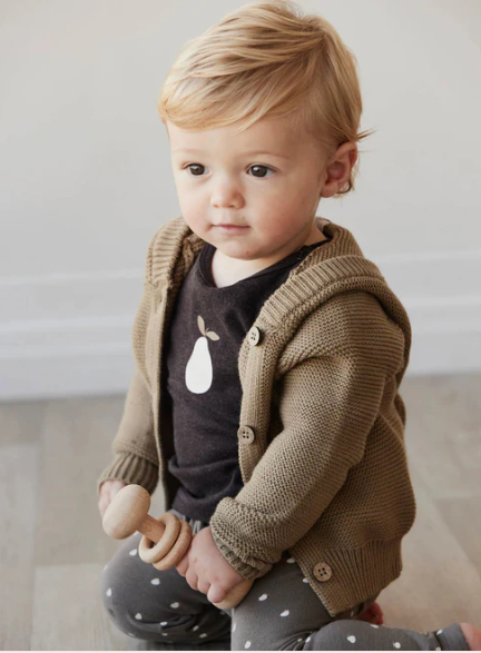 Jamie Kay Pima Cotton Arnold Long Sleeve Top - Dark Chocolate
