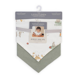 Little Linen Company Jersey Bib 2pk