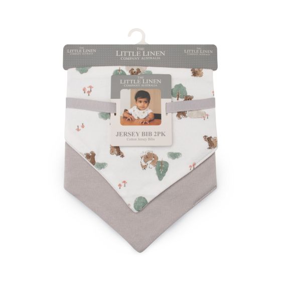 Little Linen Company Jersey Bib 2pk
