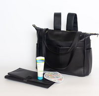 Black Bag with Gold Zip