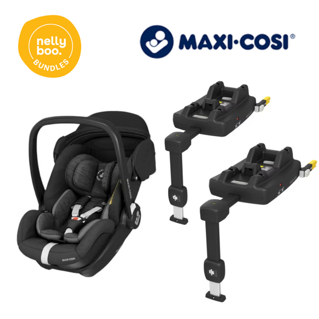 Maxi Cosi Marble Capsule with Two Bases - Essential Black