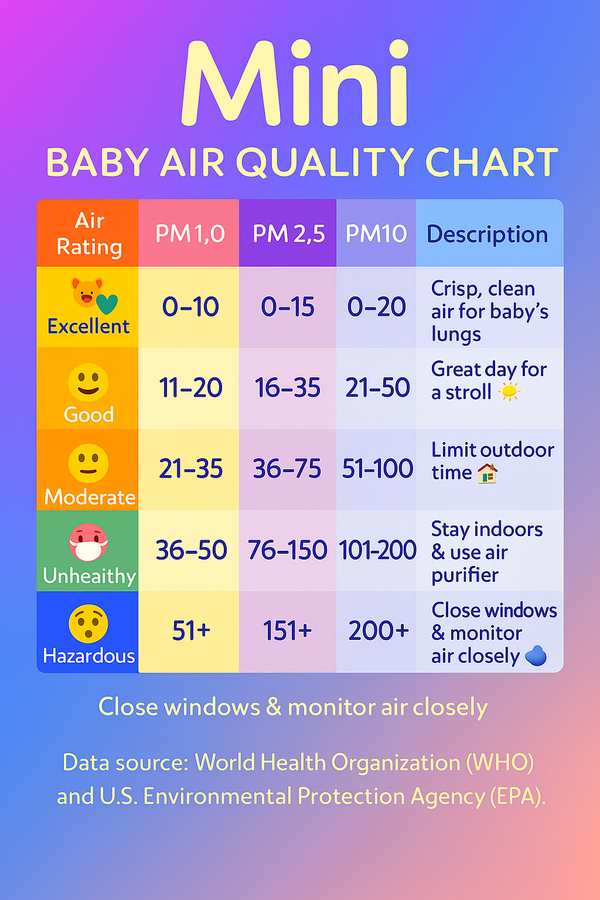 The MINI Portable baby Air Quality Monitor