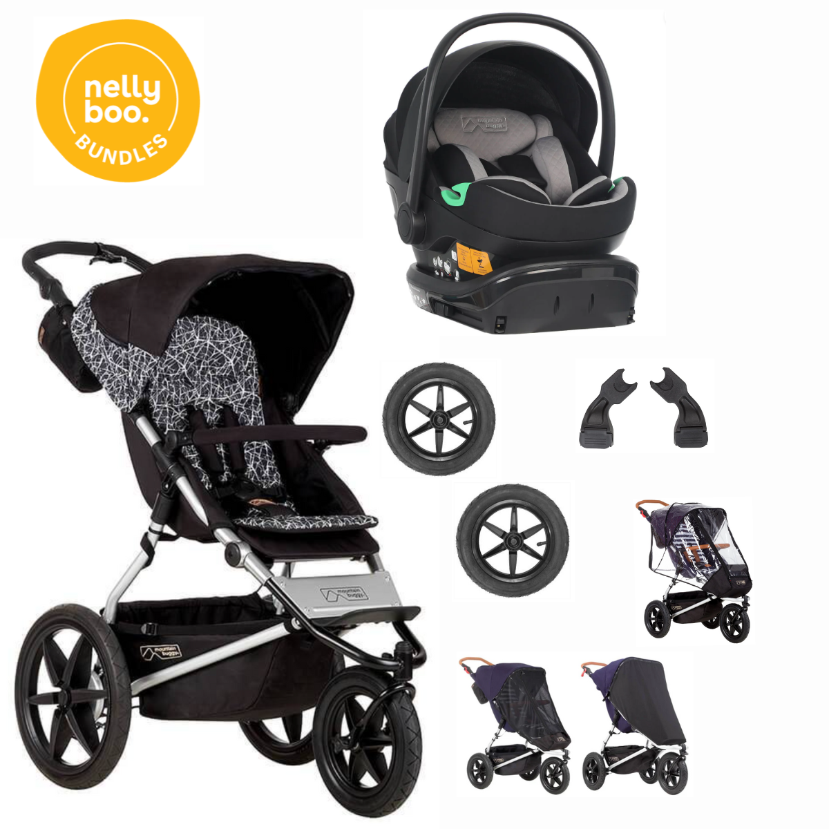 Mountain Buggy Terrain Basics Bundle with all NEW 2025 Protect Swivel