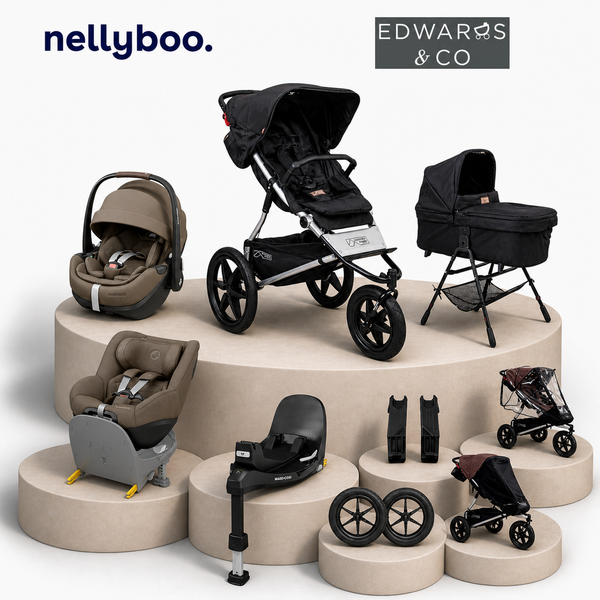 Mountain Buggy Terrain™ V4 Ultimate Bundle with maxi Cosi Slide Tech Capsule, Base and Car Seat