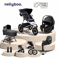 Graphite Pram with Black capsule