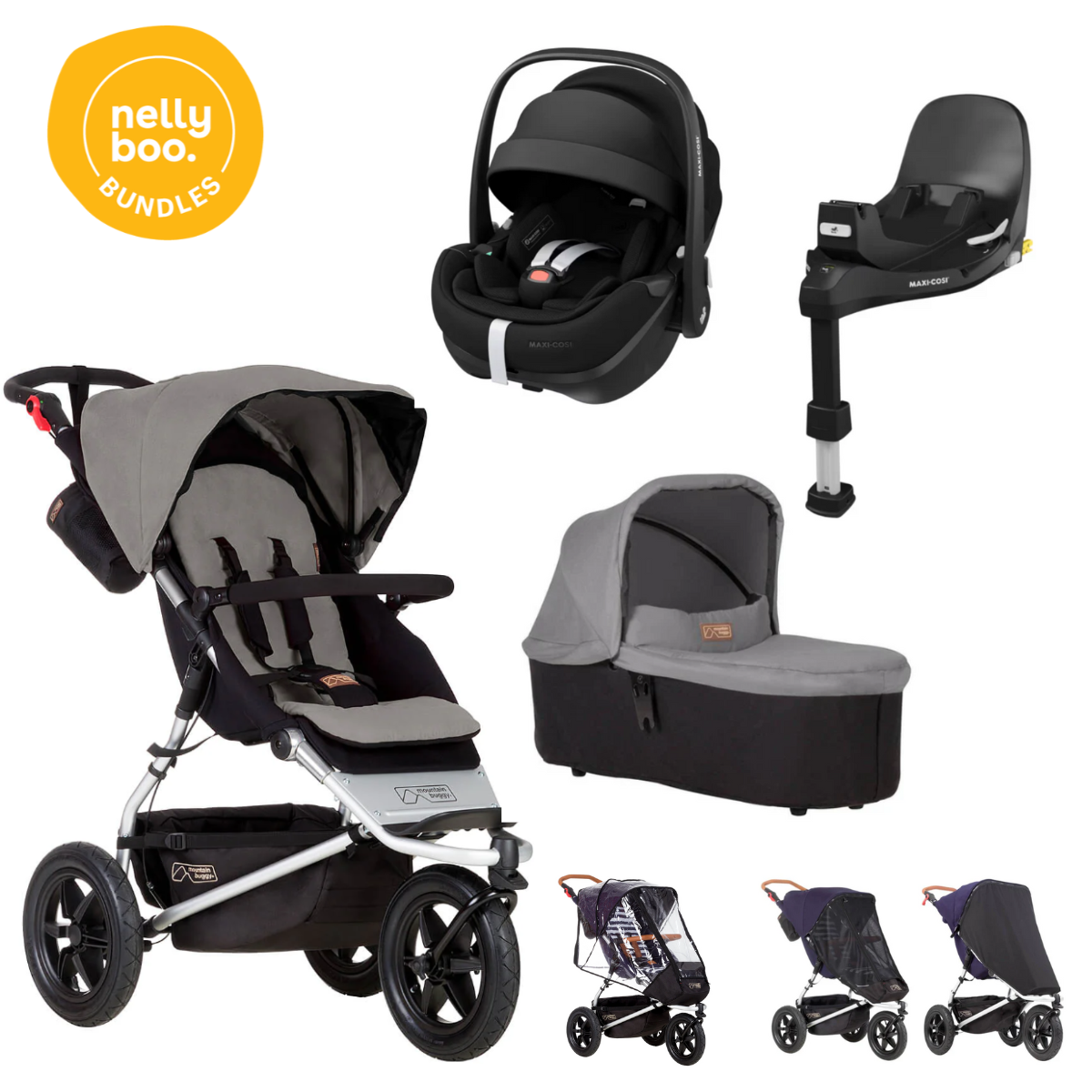 Buggy Carrycot Buggy Nano Mountain Buggy Swift Rain Cover