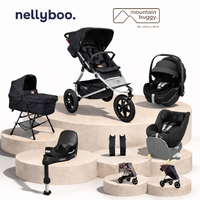 Caviar Pram with Black Seats