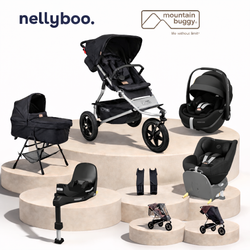 Mountain Buggy Urban Jungle™ V4 Ultimate Bundle with maxi Cosi Slide Tech Capsule, Base and Car Seat