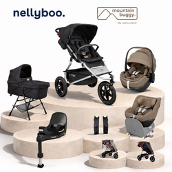 Mountain Buggy Urban Jungle™ V4 Ultimate Bundle with maxi Cosi Slide Tech Capsule, Base and Car Seat