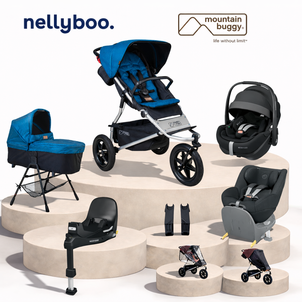 Mountain Buggy Urban Jungle™ V4 Ultimate Bundle with maxi Cosi Slide Tech Capsule, Base and Car Seat