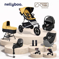 Mountain Buggy Urban Jungle™ V4 Ultimate Bundle with maxi Cosi Slide Tech Capsule, Base and Car Seat