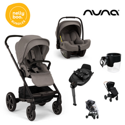 Nuna Mixx Basics Bundle (Caviar, Thunder or Biscotti)