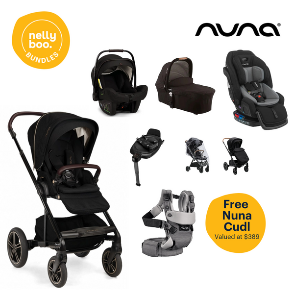 Nuna Mixx / Exec Ultimate Bundle with FREE Nuna Cudl Softened