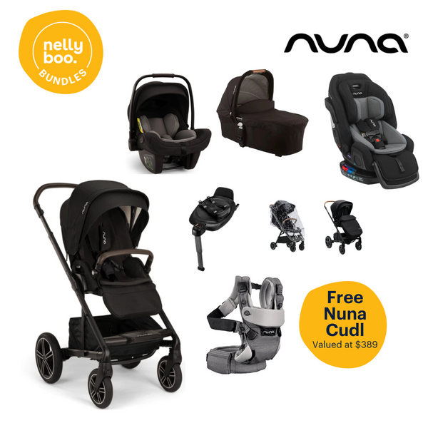 Nuna Mixx / Exec Ultimate Bundle with FREE Nuna Cudl Softened