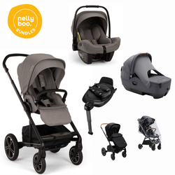 Nuna Mixx Essential Bundle (Caviar, Thunder or Biscotti)