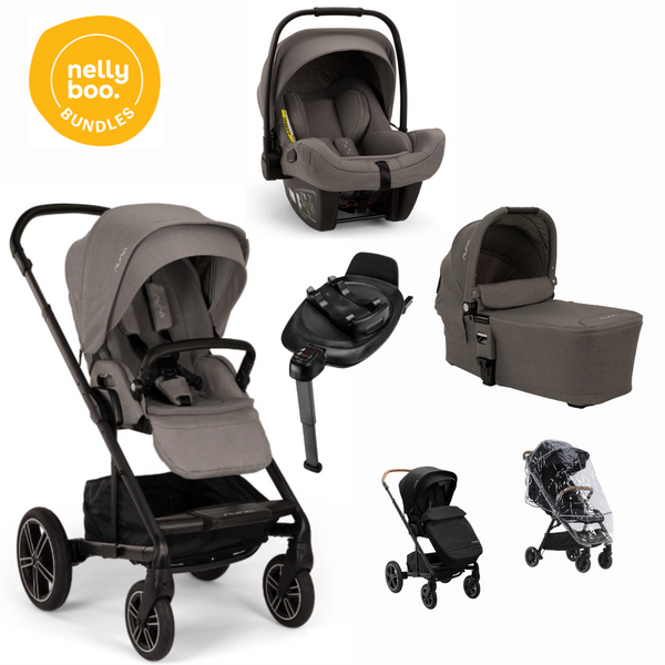 Nuna Mixx Essential Bundle (Caviar, Thunder or Biscotti)