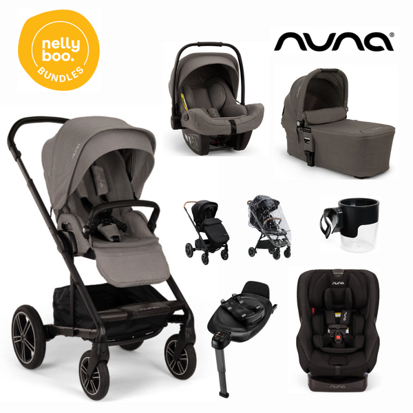 Nuna Mixx Supreme Bundle (Caviar, Thunder or Biscotti)