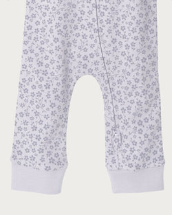 Babu Footless Printed Onesie Zipsuit - Ditsy Floral