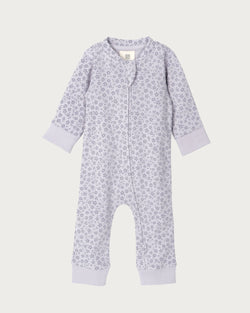 Babu Footless Printed Onesie Zipsuit - Ditsy Floral
