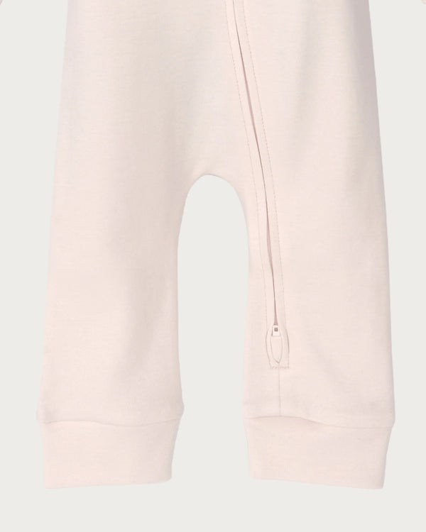 Babu Footless Printed Onesie Zipsuit - Petal