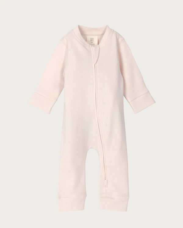 Babu Footless Printed Onesie Zipsuit - Petal