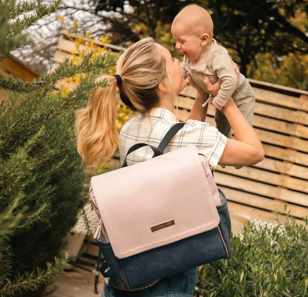 Petunia Pickle Bottom Boxy Backpack in Indigo Blush