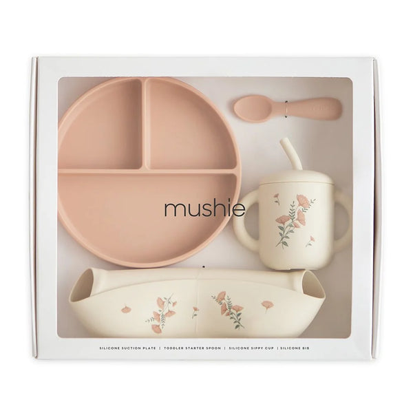 Mushie Silicone Toddler Feeding Set