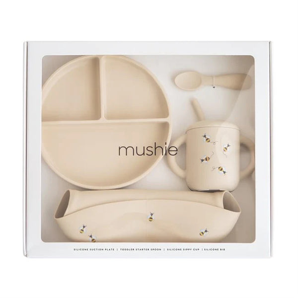 Mushie Silicone Toddler Feeding Set