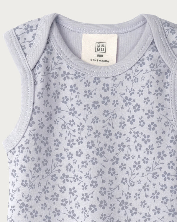 Babu Singlet Bodysuit - Ditsy Floral