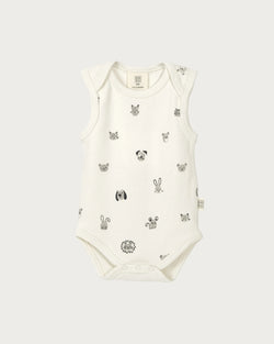 Babu Singlet Bodysuit - Fingerprint Friends