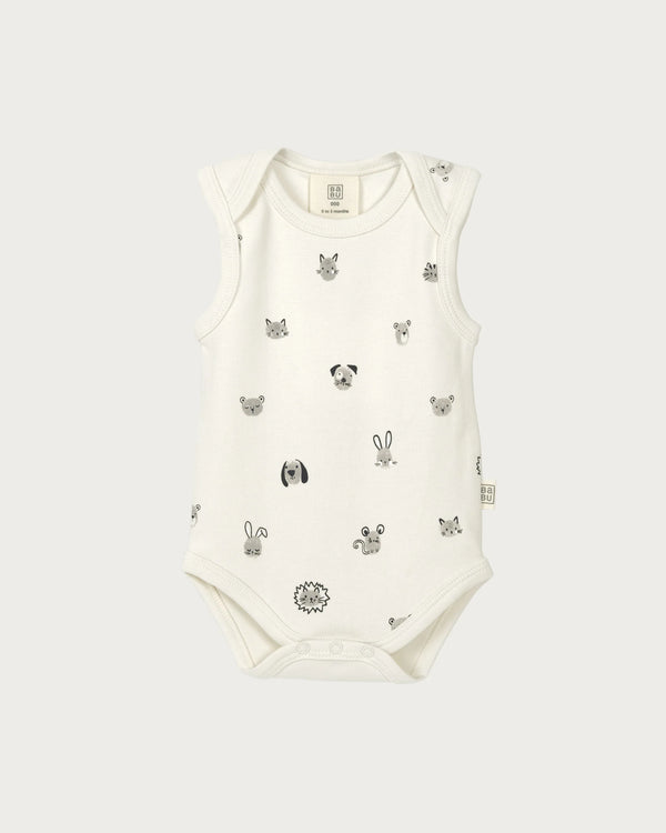 Babu Singlet Bodysuit - Fingerprint Friends