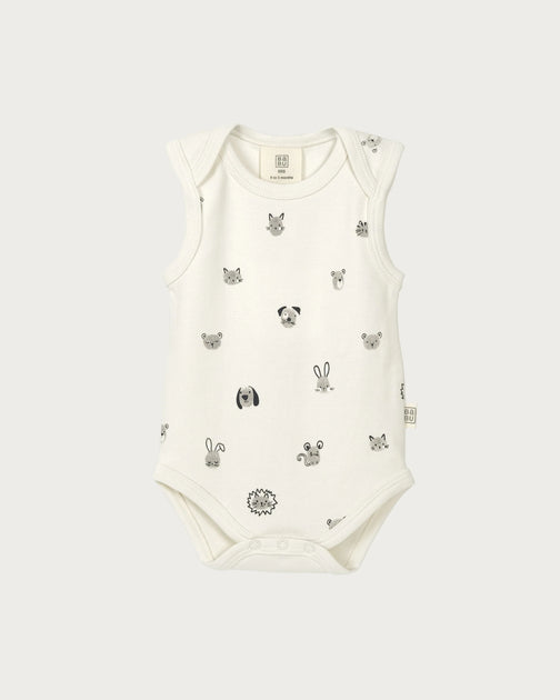 Babu Singlet Bodysuit - Fingerprint Friends
