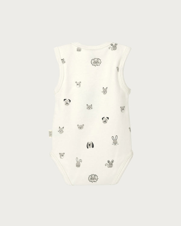 Babu Singlet Bodysuit - Fingerprint Friends