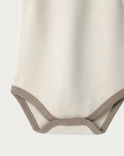 Babu Singlet Bodysuit - Oat Contrast