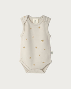 Babu Singlet Bodysuit - Marigold Star