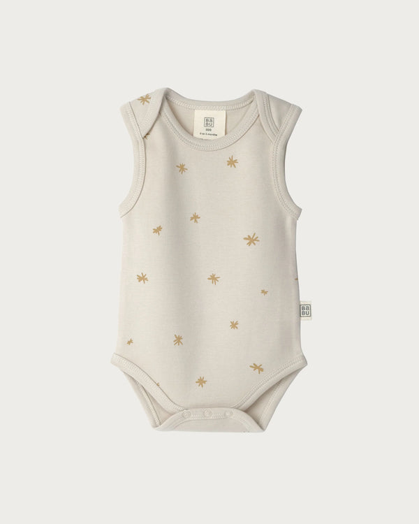 Babu Singlet Bodysuit - Marigold Star