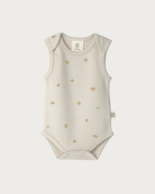 Babu Singlet Bodysuit - Marigold Star