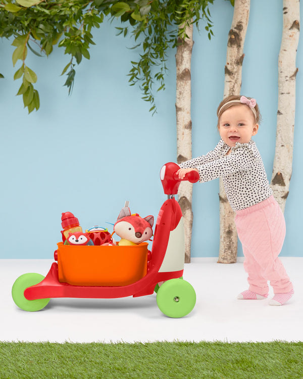 Skip-Hop-Zoo 3-In-1 Ride On Toy - Fox