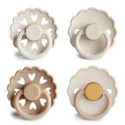 Frigg 4-Pack Pacifiers-Round Latex