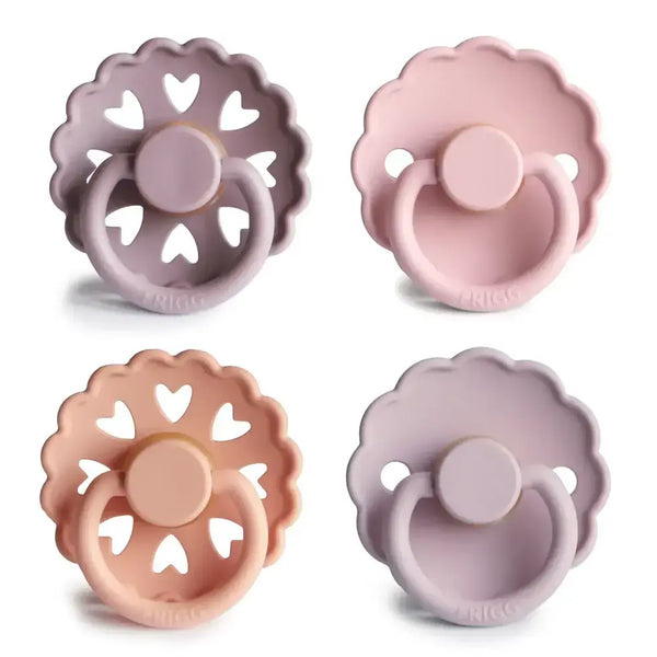 Frigg 4-Pack Pacifiers-Round Latex