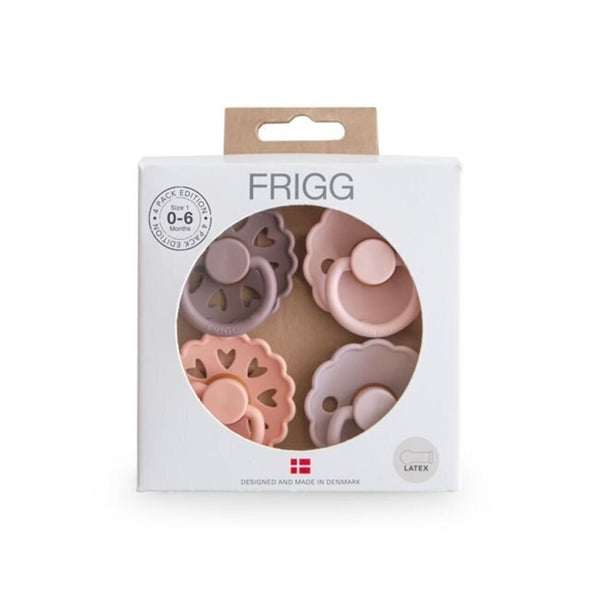 Frigg 4-Pack Pacifiers-Round Silicone