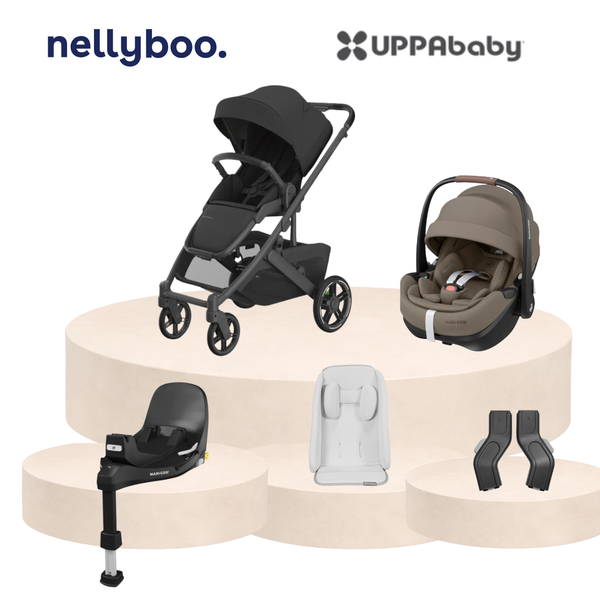UPPAbaby Cruz V3 Basics Bundle with Maxi Cosi Slide Tech