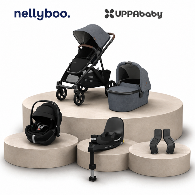 UPPAbaby Vista V3 Essential Bundle with Maxi Cosi Slide Tech