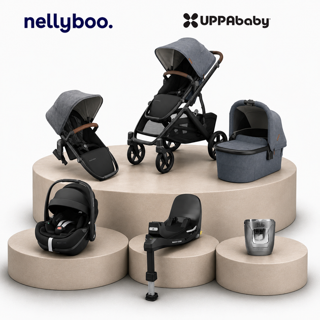 UPPAbaby Vista V3 Todler Bundle with Maxi Cosi Slide Tech