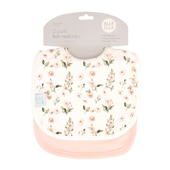 All4Ella Roll Neck Bib 2PK